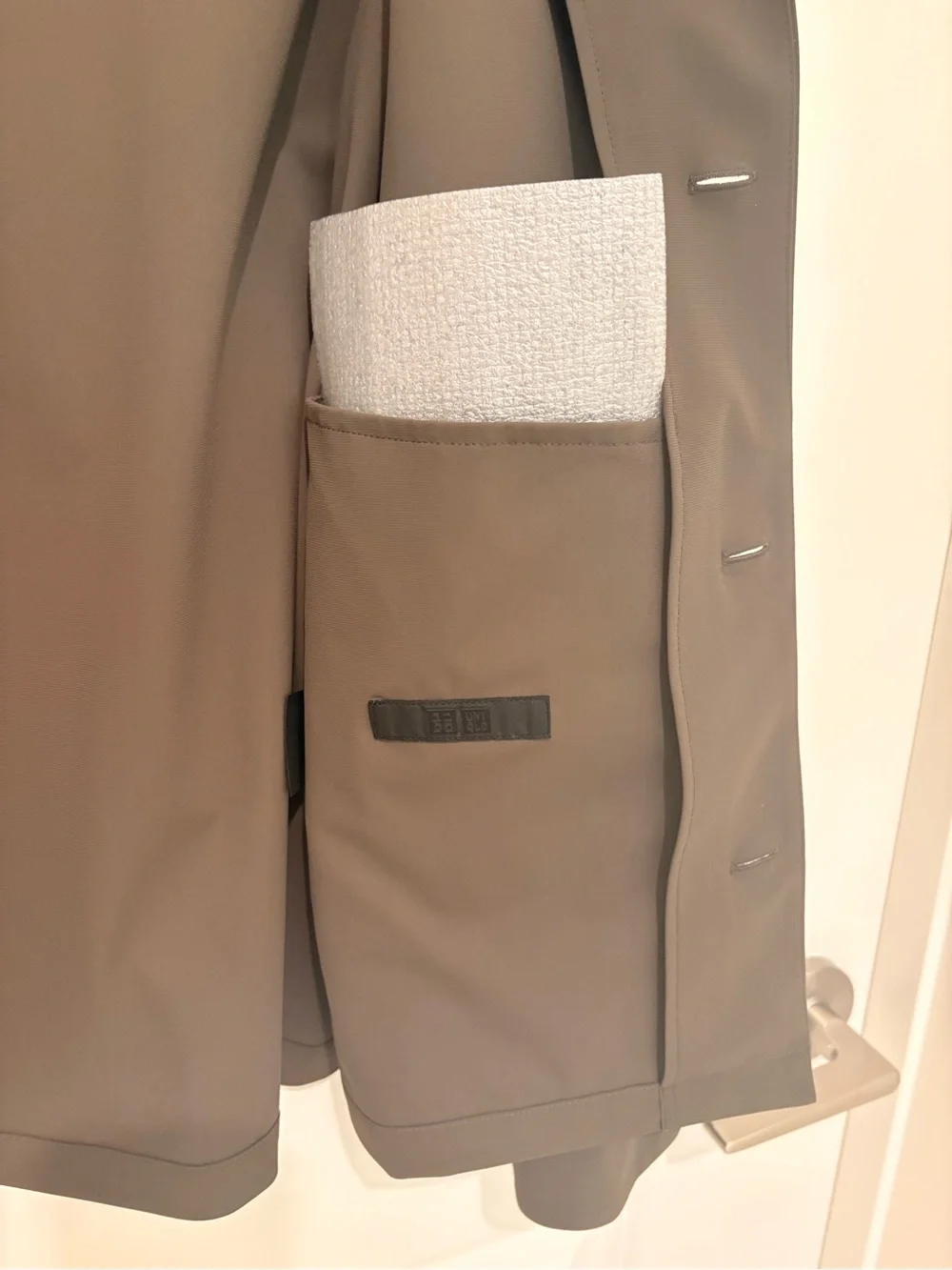 Uniqlo Men's Olive Brown Lightweight Shirt Jacket